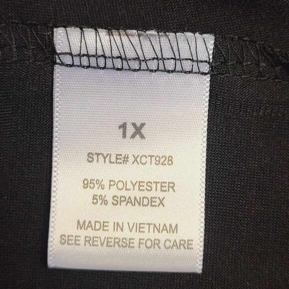 Always Indigo ~ Sz 1XL ~ Blouse with Cut Out Sleeves ~ NWT - Picture 6 of 8